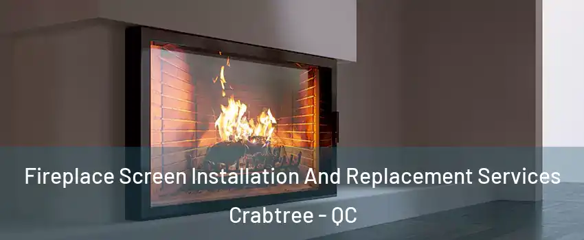 Fireplace Screen Installation And Replacement Services Crabtree - QC
