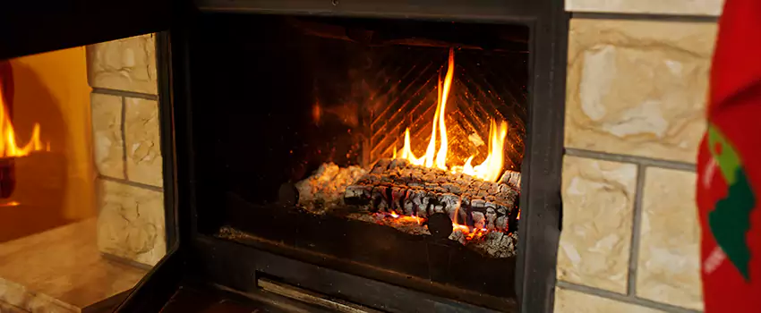 Commercial Prefabricated Fireplace Replacement in Saint-Charles-Borromee, Quebec