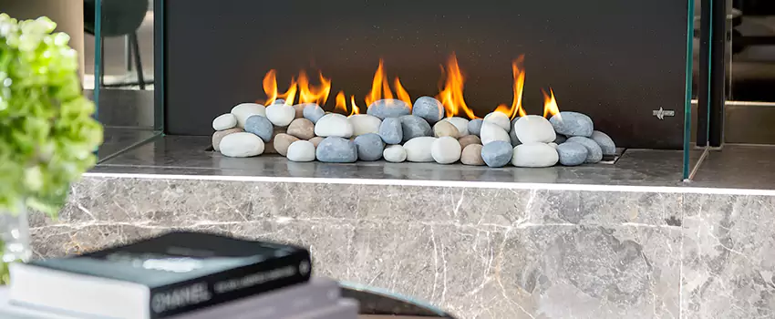 Double-Height Fireplace Design Refurbishment in Crabtree, Quebec